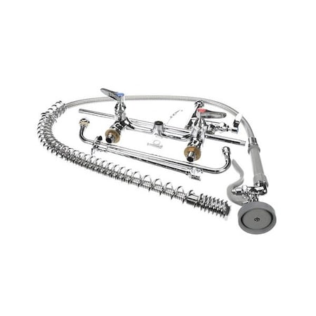 T&S Brass Easyinstall PreRinse Spring Action 8 Wall Moun B-0133-01